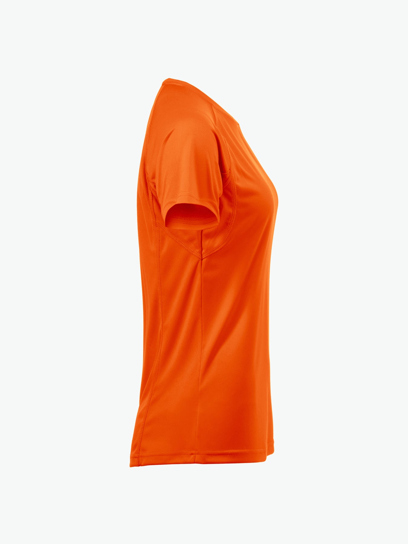 Clique Premium Active-T Women - Signaaloranje T-Shirt Dames Clique