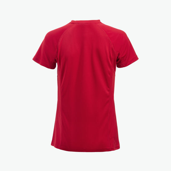 Clique Premium Active-T Women - Rood T-Shirt Dames Clique