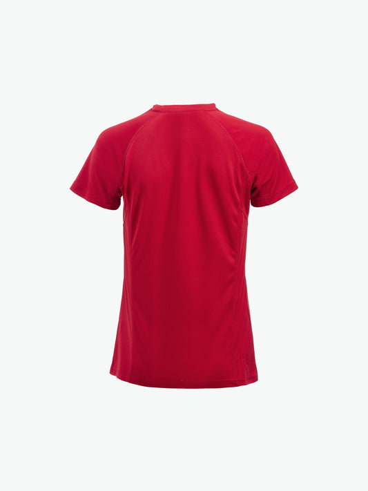 Clique Premium Active-T Women - Rood T-Shirt Dames Clique