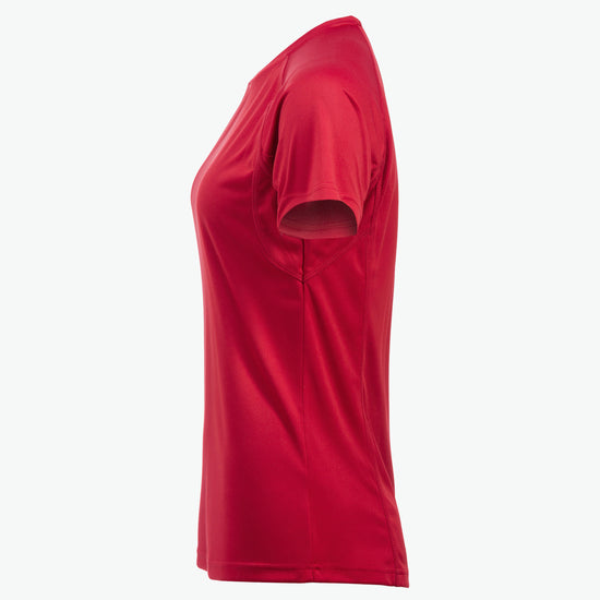 Clique Premium Active-T Women - Rood T-Shirt Dames Clique