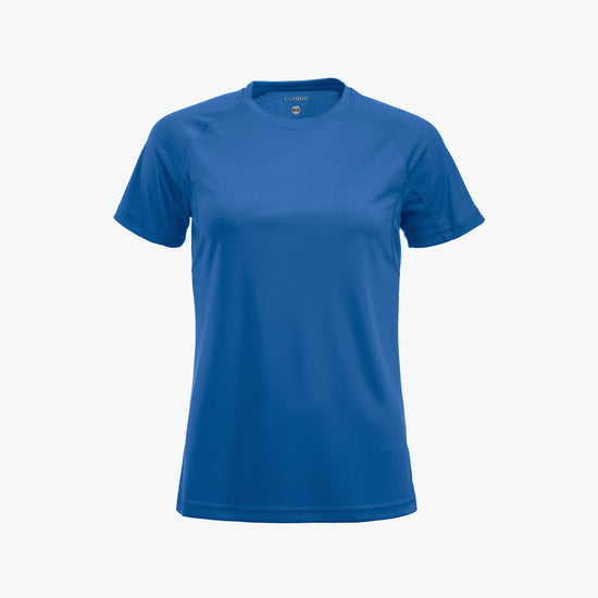 Clique Premium Active-T Women - Kobalt T-Shirt Dames Clique S