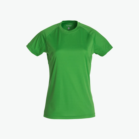 Clique Premium Active-T Women - Appelgroen T-Shirt Dames Clique S
