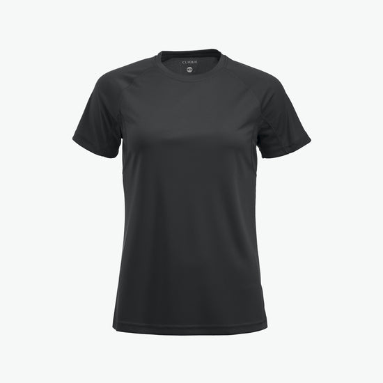 Clique Premium Active-T Women - Zwart T-Shirt Dames Clique S