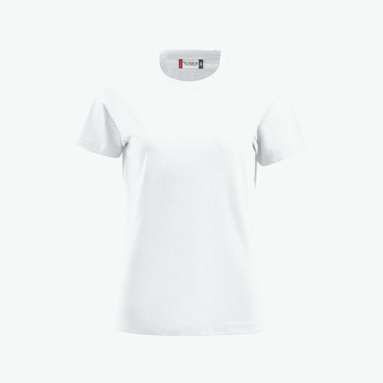 Clique Premium-T Women - Wit T-Shirt Dames Clique S