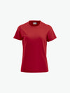 Clique Premium-T Women - Rood T-Shirt Dames Clique S