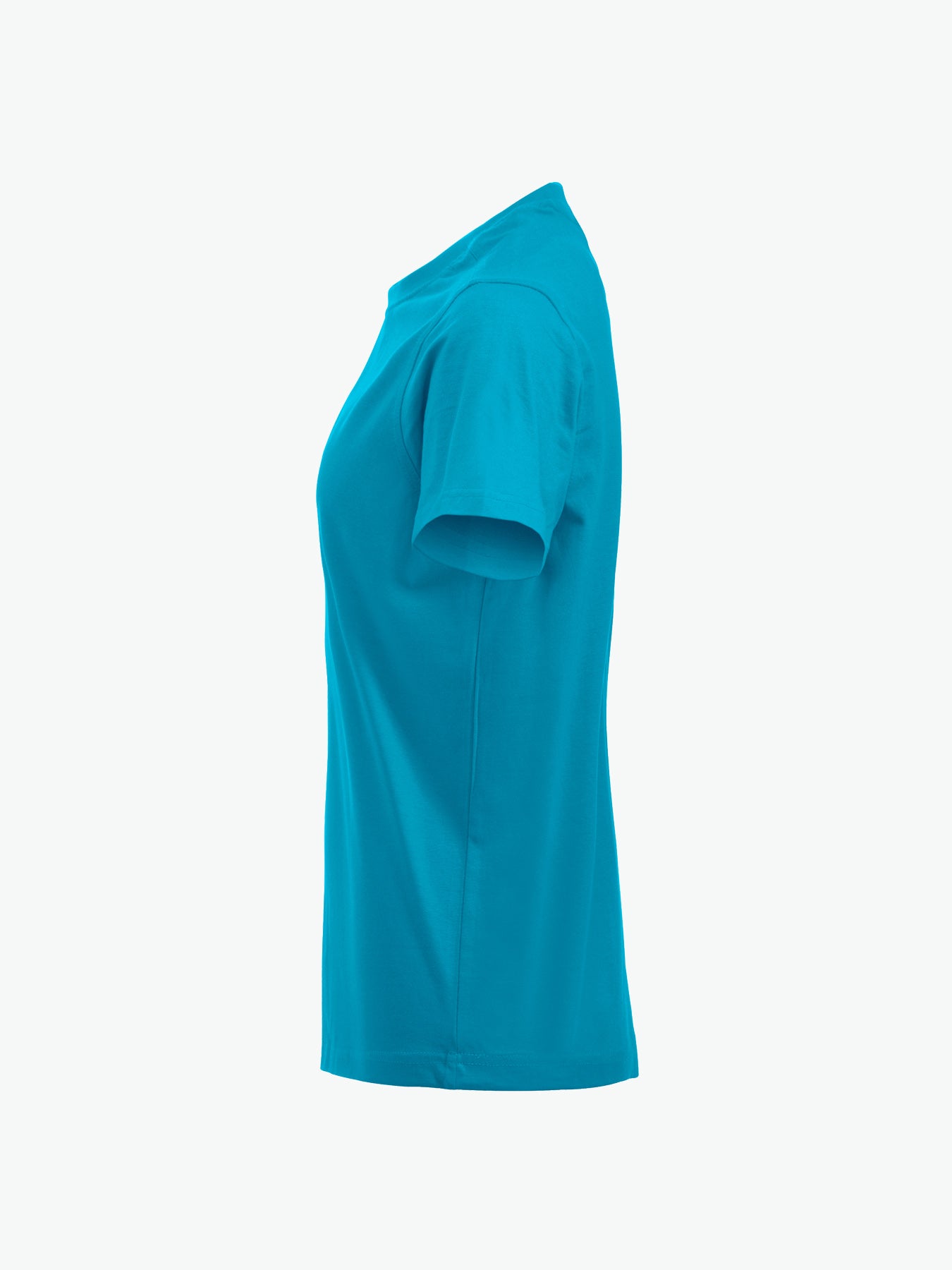 Clique Premium-T Women - Turquoise T-Shirt Dames Clique
