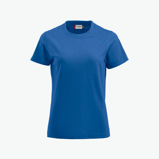 Clique Premium-T Women - Kobalt T-Shirt Dames Clique S