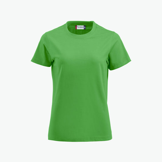 Clique Premium-T Women - Appelgroen T-Shirt Dames Clique S