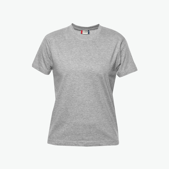 Clique Premium-T Women - Grijsmelange T-Shirt Dames Clique S