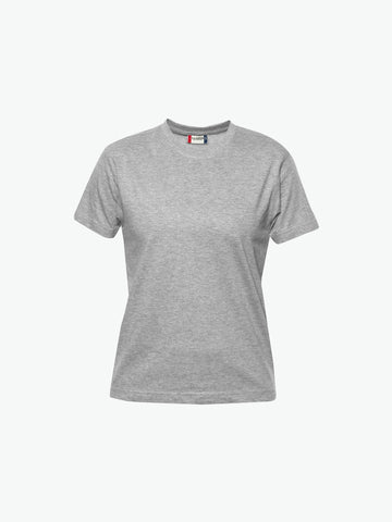 Clique Premium-T Women - Grijsmelange T-Shirt Dames Clique S