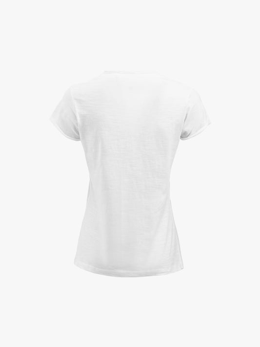 Clique Derby-T Women - Steenwit T-Shirt Dames Clique