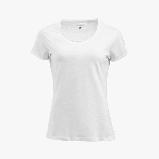 Clique Derby-T Women - Steenwit T-Shirt Dames Clique