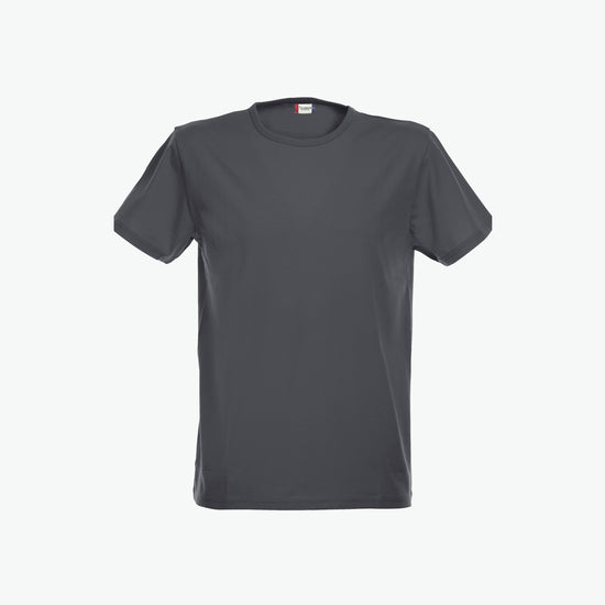 Clique Stretch-T - Antraciet Melange T-Shirt Clique S