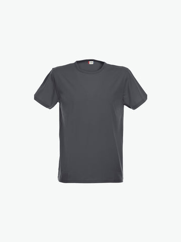 Clique Stretch-T - Antraciet Melange T-Shirt Clique S