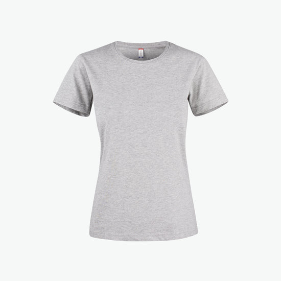 Clique Premium Fashion-T Women - Grijsmelange T-Shirt Dames Clique XS