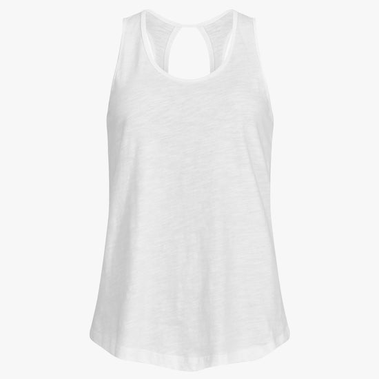 Clique Slub Tanktop Women - Wit Tanktop Dames Clique XS