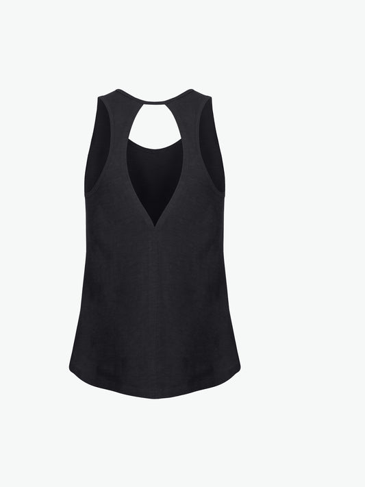 Clique Slub Tanktop Women - Zwart Tanktop Dames Clique