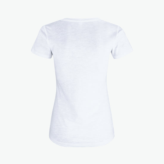 Clique Slub-T Women - Wit T-Shirt Dames Clique