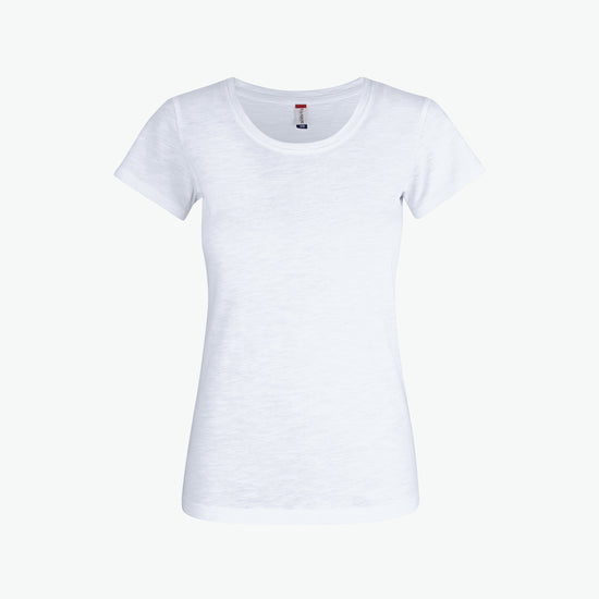 Clique Slub-T Women - Wit T-Shirt Dames Clique XS