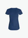 Clique Slub-T Women - Blauwmelange T-Shirt Dames Clique
