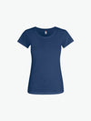 Clique Slub-T Women - Blauwmelange T-Shirt Dames Clique XS