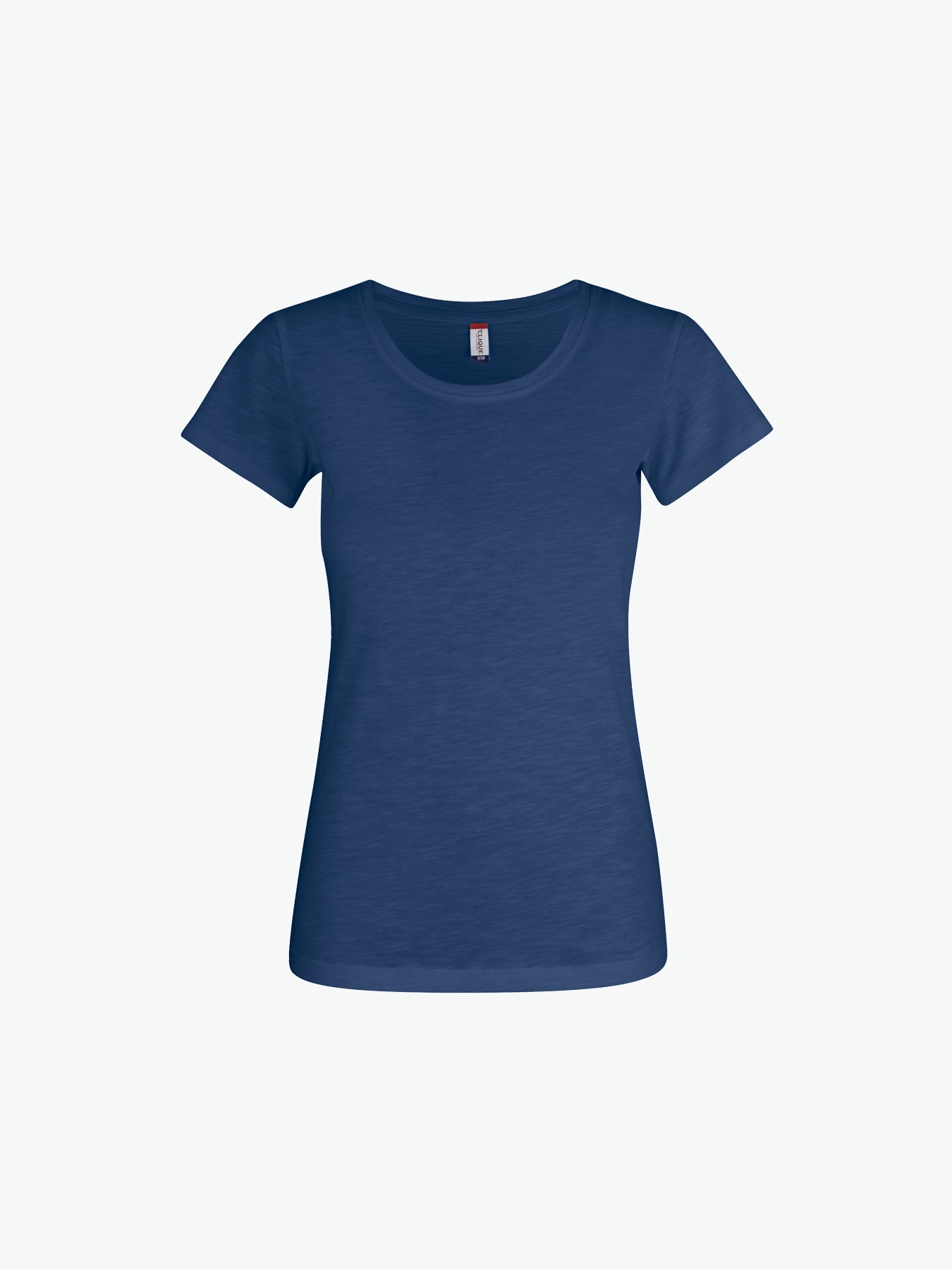 Clique Slub-T Women - Blauwmelange T-Shirt Dames Clique XS
