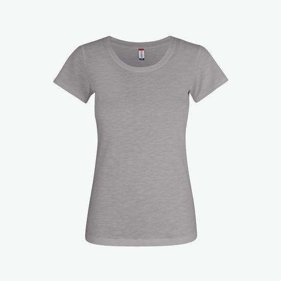 Clique Slub-T Women - Grijs T-Shirt Dames Clique XS