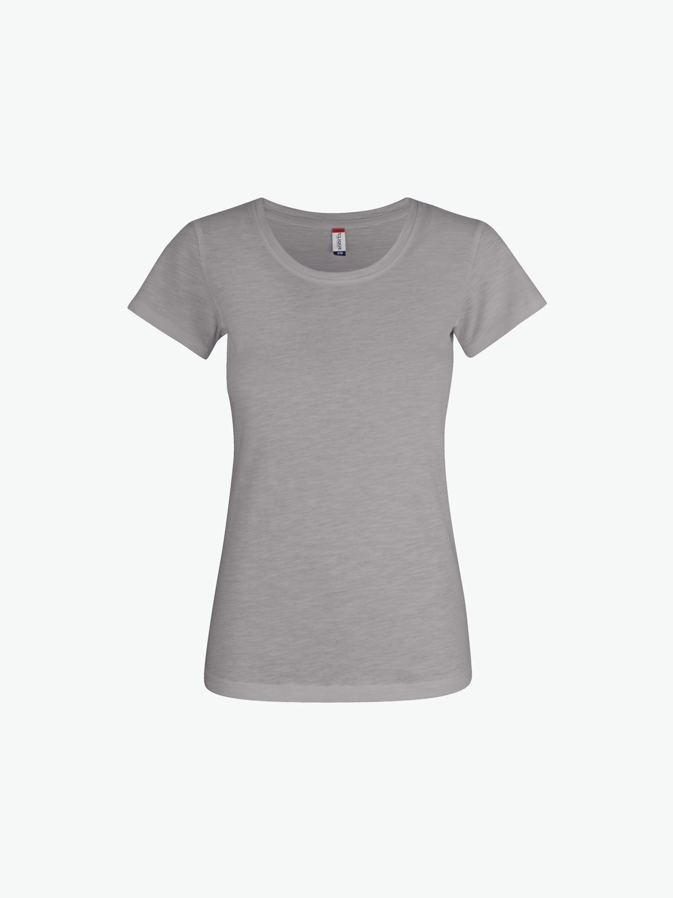 Clique Slub-T Women - Grijs T-Shirt Dames Clique XS
