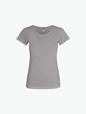 Clique Slub-T Women - Grijs T-Shirt Dames Clique XS