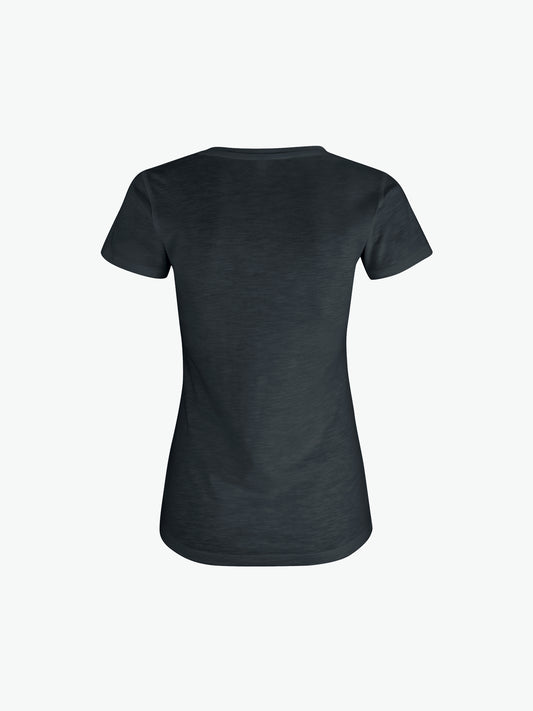 Clique Slub-T Women - Zwart T-Shirt Dames Clique