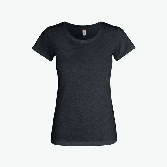 Clique Slub-T Women - Zwart T-Shirt Dames Clique XS