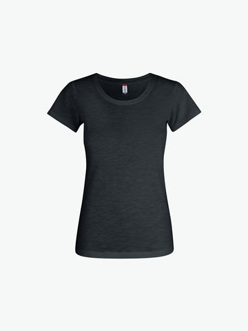 Clique Slub-T Women - Zwart T-Shirt Dames Clique XS