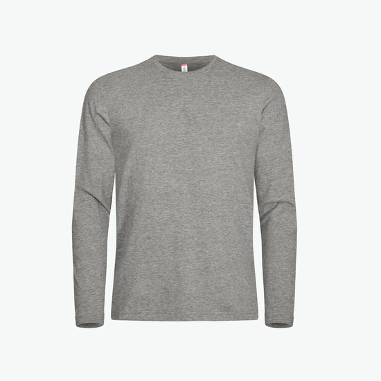 Clique Premium Fashion-T LS - Grijsmelange T-Shirt Clique XS