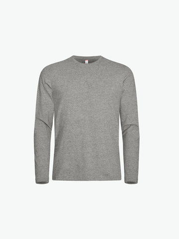 Clique Premium Fashion-T LS - Grijsmelange T-Shirt Clique XS