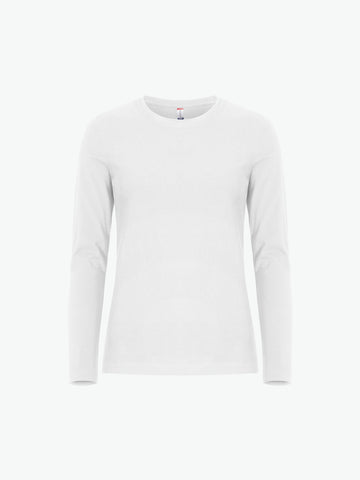 Clique Premium Fashion-T LS Women - Wit T-Shirt Dames Clique XS