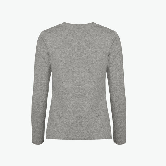 Clique Premium Fashion-T LS Women - Grijsmelange T-Shirt Dames Clique