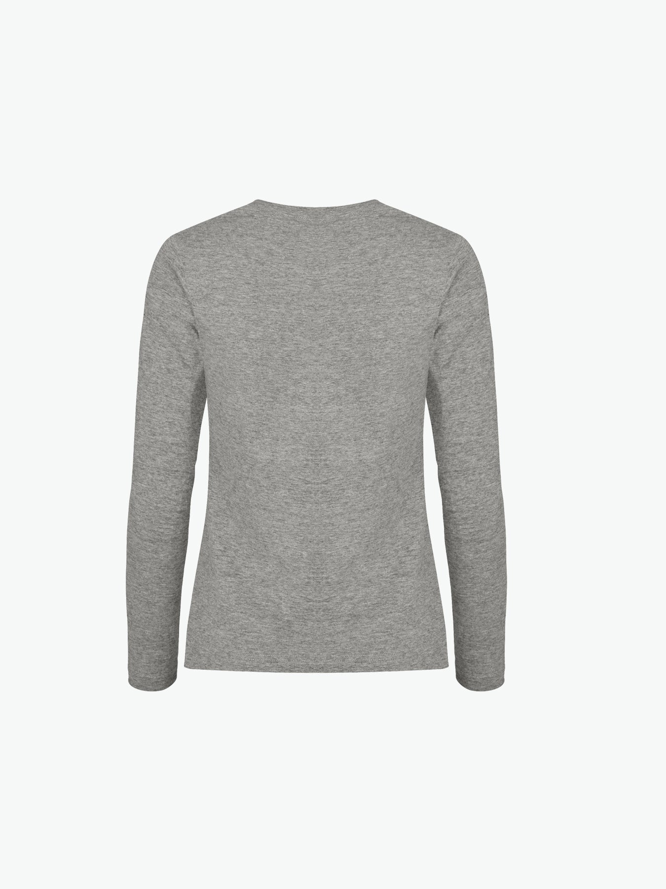 Clique Premium Fashion-T LS Women - Grijsmelange T-Shirt Dames Clique