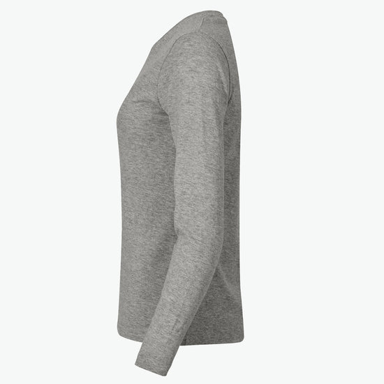 Clique Premium Fashion-T LS Women - Grijsmelange T-Shirt Dames Clique