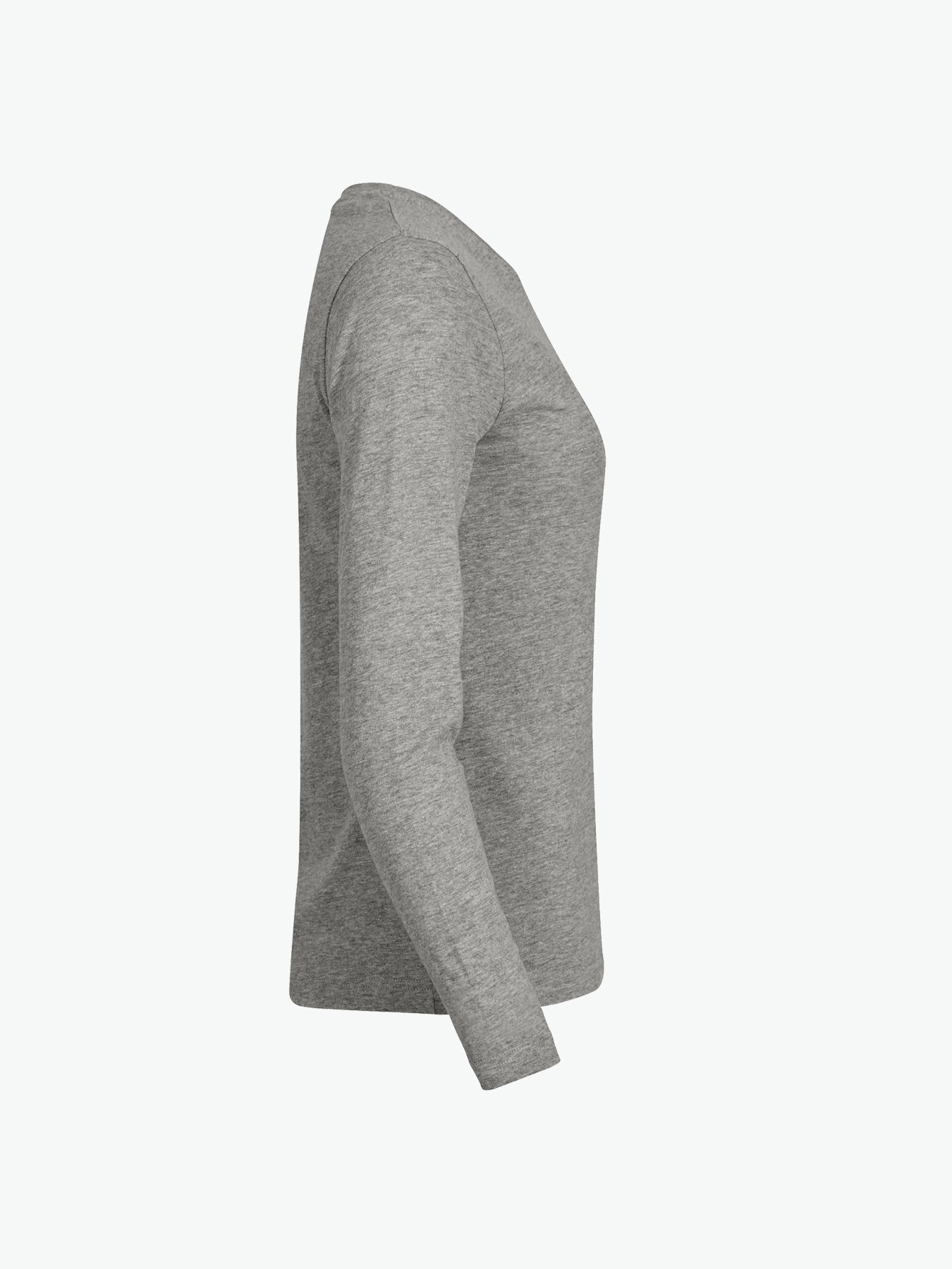 Clique Premium Fashion-T LS Women - Grijsmelange T-Shirt Dames Clique