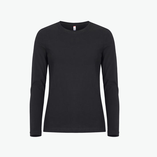 Clique Premium Fashion-T LS Women - Zwart T-Shirt Dames Clique XS