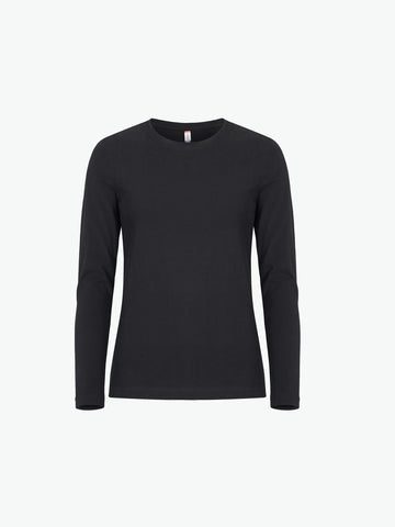 Clique Premium Fashion-T LS Women - Zwart T-Shirt Dames Clique XS