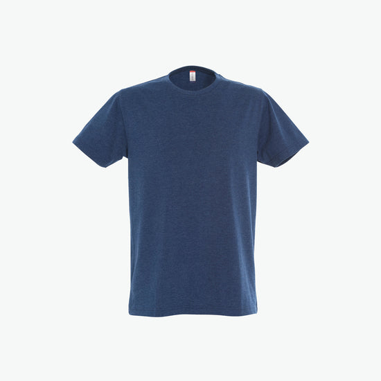 Clique New Classic-T - Blauwmelange T-Shirt Clique XS