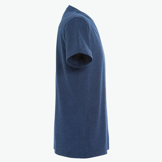 Clique New Classic-T - Blauwmelange T-Shirt Clique