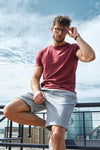 Clique New Classic-T - Blauwmelange T-Shirt Clique