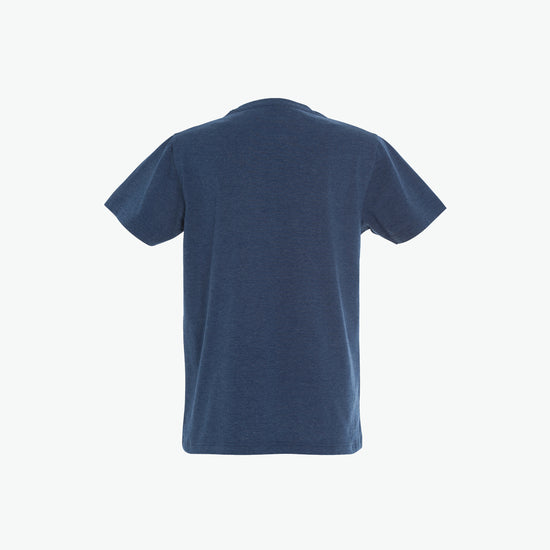 Clique New Classic-T - Blauwmelange T-Shirt Clique