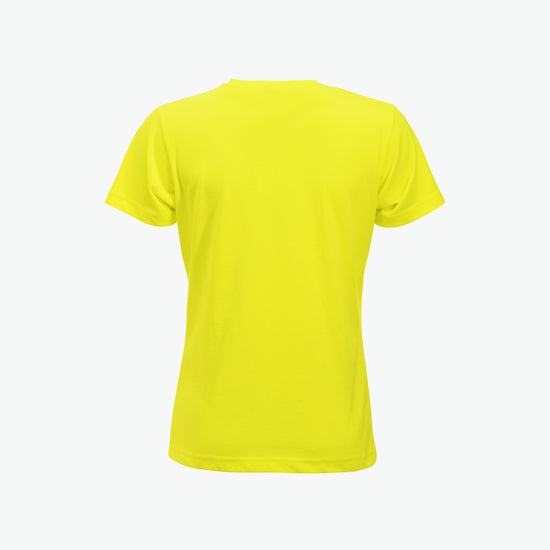 Clique New Classic-T Women - Signaalgeel T-Shirt Dames Clique