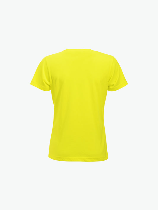 Clique New Classic-T Women - Signaalgeel T-Shirt Dames Clique