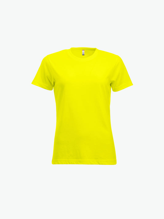 Clique New Classic-T Women - Signaalgeel T-Shirt Dames Clique XS
