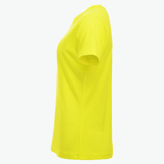 Clique New Classic-T Women - Signaalgeel T-Shirt Dames Clique