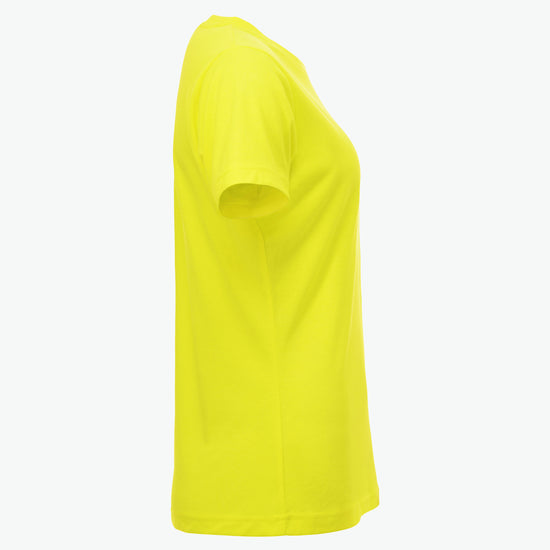 Clique New Classic-T Women - Signaalgeel T-Shirt Dames Clique